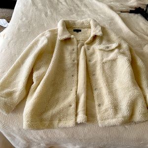 Off white, throw over jacket